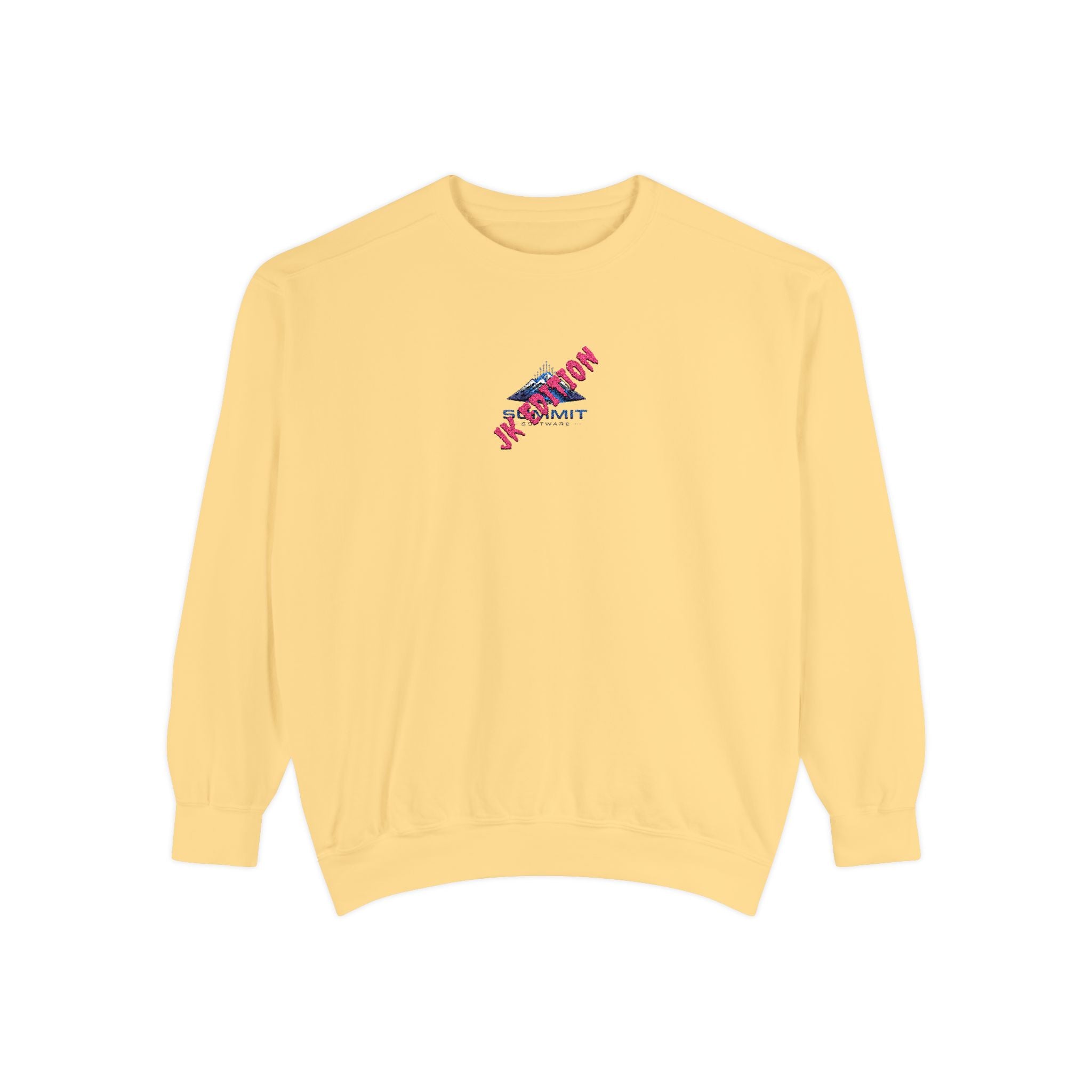 Vintage 'Vacation Vibes' Garment-Dyed Sweatshirt — Retro Travel Graphic Crewneck