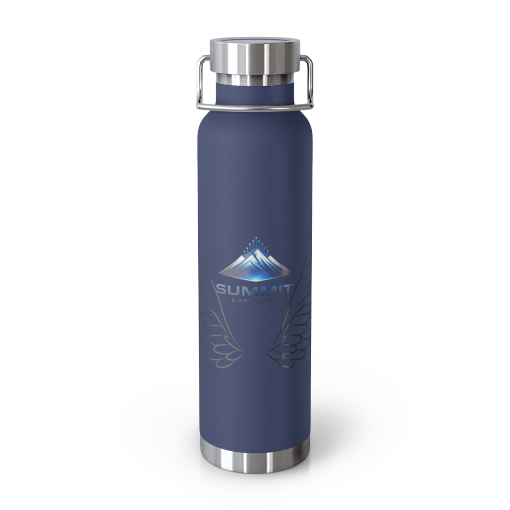 Summit Wings 22oz Copper Vacuum Insulated Bottle — Stainless Lid, Keeps Drinks Hot/Cold