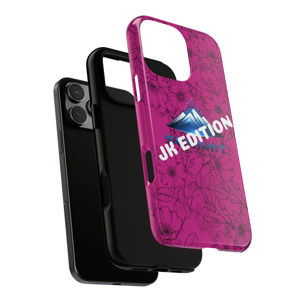 JK Edition Floral Mountain Tough Phone Case — Pink Protective Cover