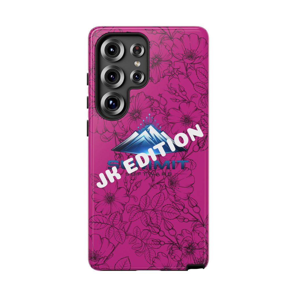 JK Edition Floral Mountain Tough Phone Case — Pink Protective Cover