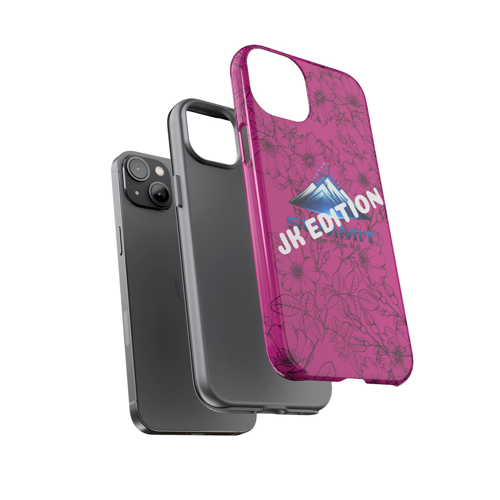 JK Edition Floral Mountain Tough Phone Case — Pink Protective Cover