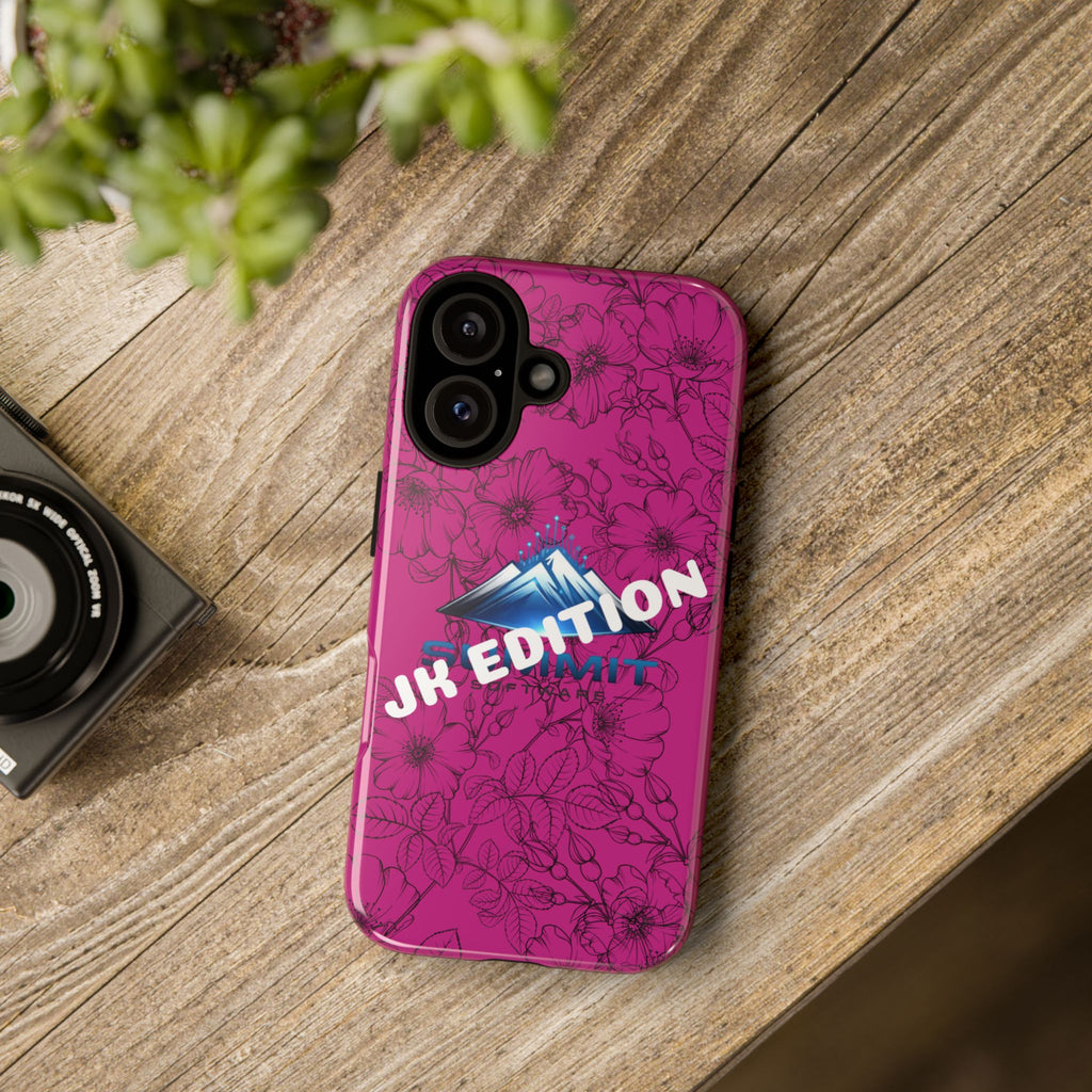 JK Edition Floral Mountain Tough Phone Case — Pink Protective Cover