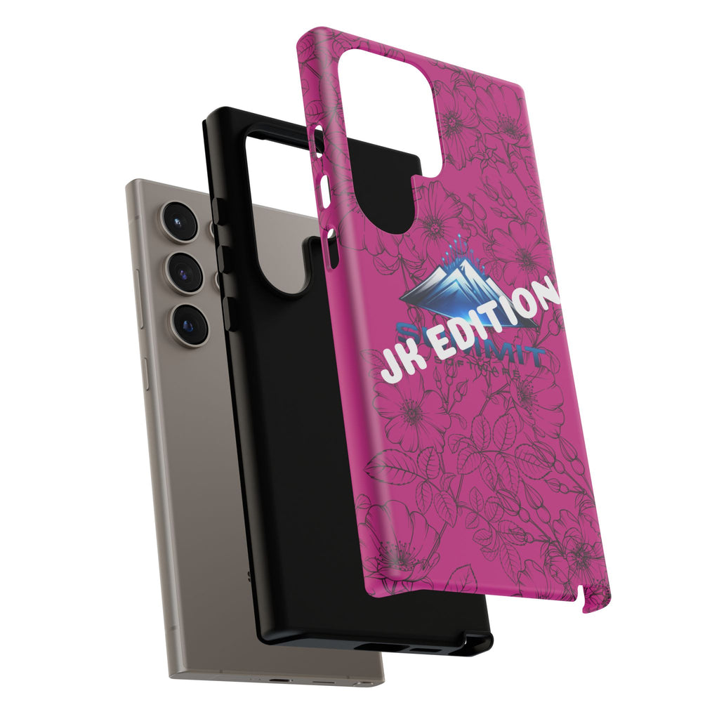 JK Edition Floral Mountain Tough Phone Case — Pink Protective Cover