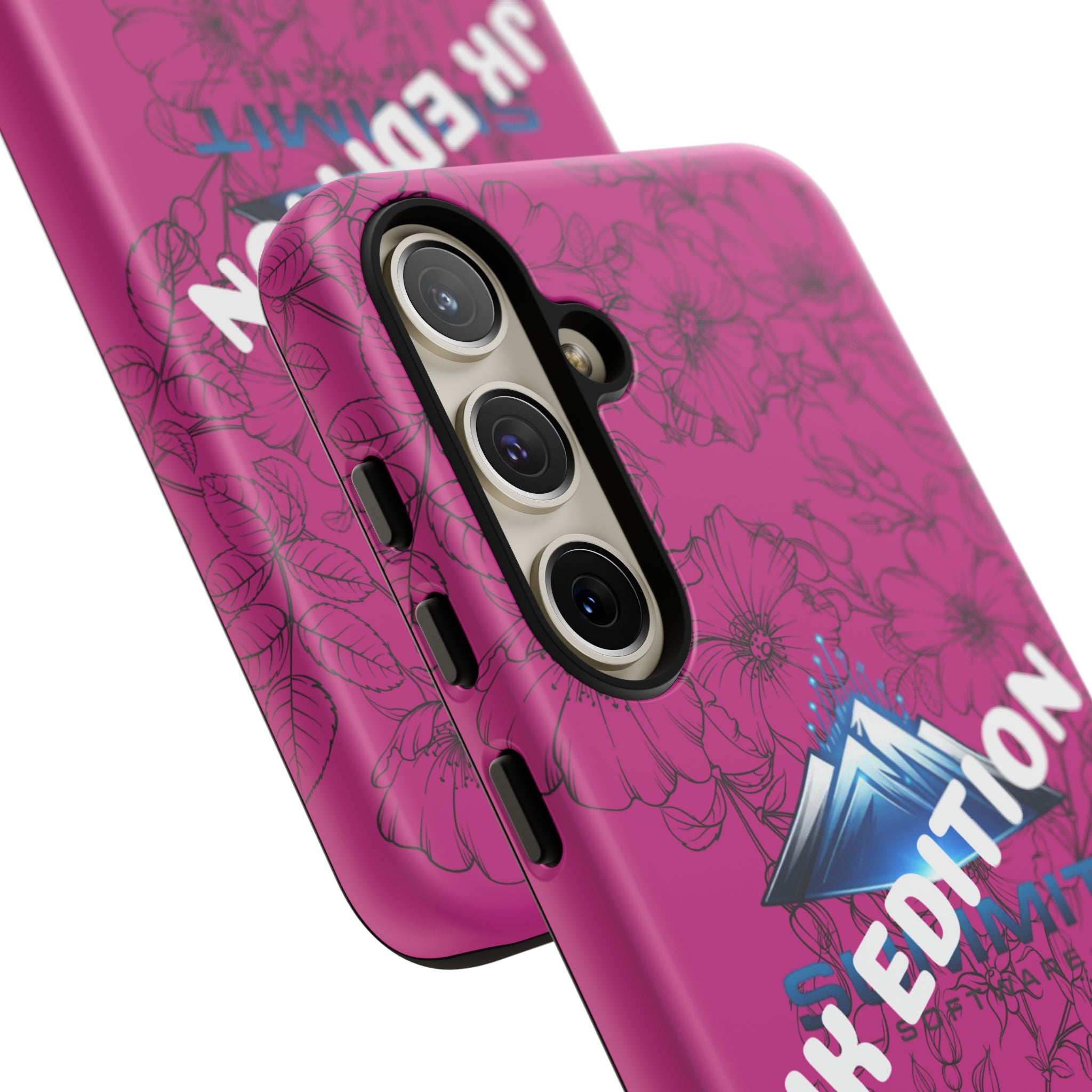 JK Edition Floral Mountain Tough Phone Case — Pink Protective Cover