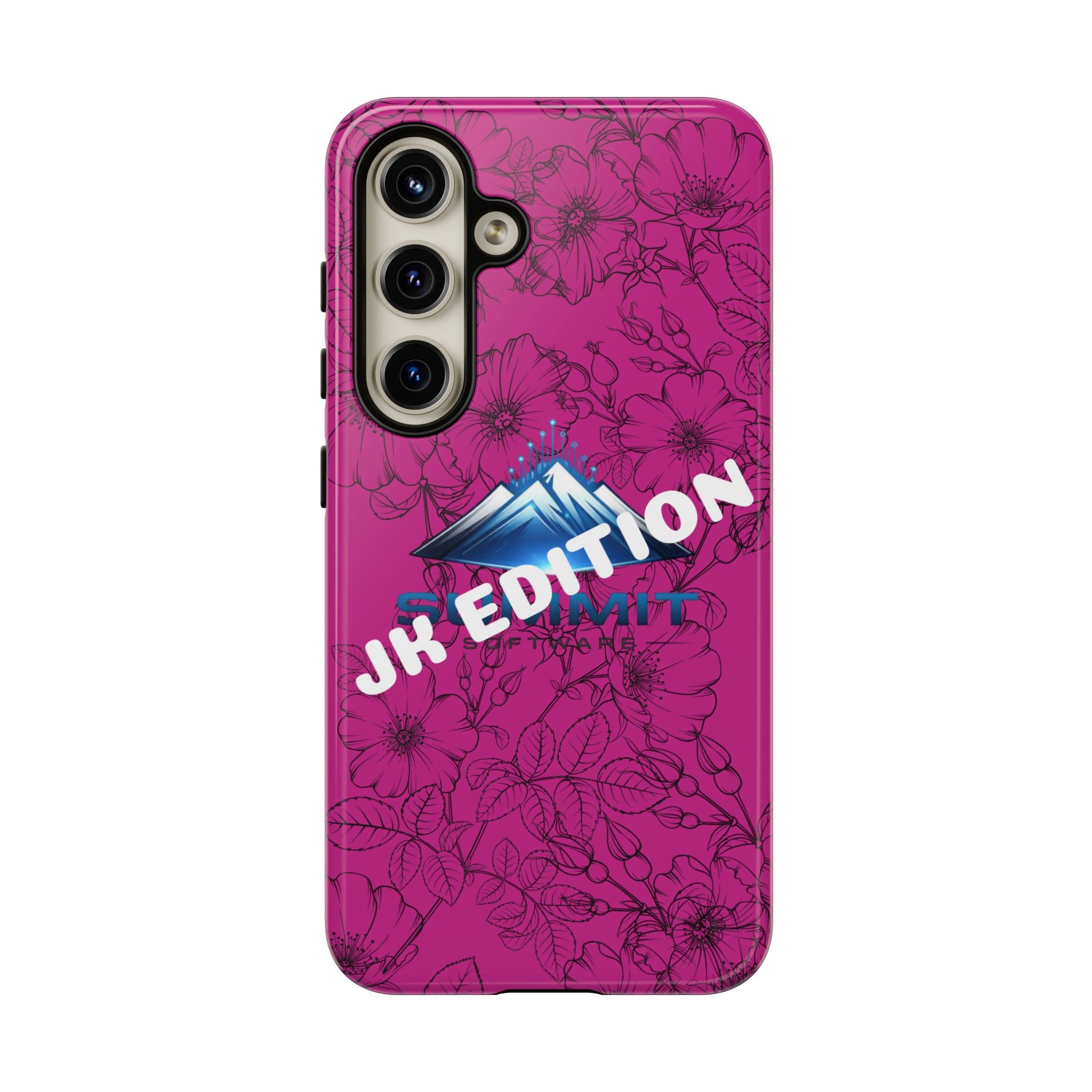JK Edition Floral Mountain Tough Phone Case — Pink Protective Cover