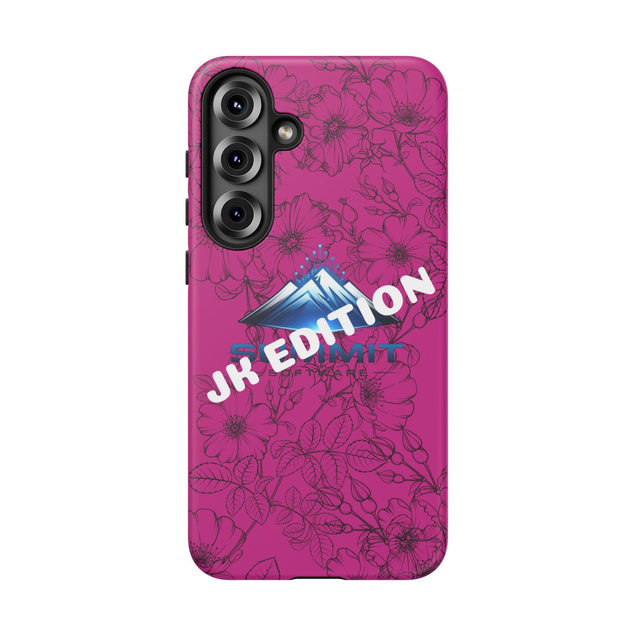 JK Edition Floral Mountain Tough Phone Case — Pink Protective Cover