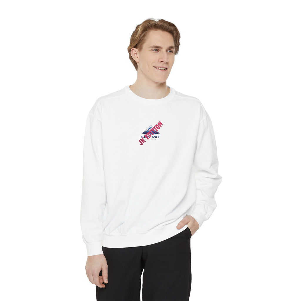 Vintage 'Vacation Vibes' Garment-Dyed Sweatshirt — Retro Travel Graphic Crewneck