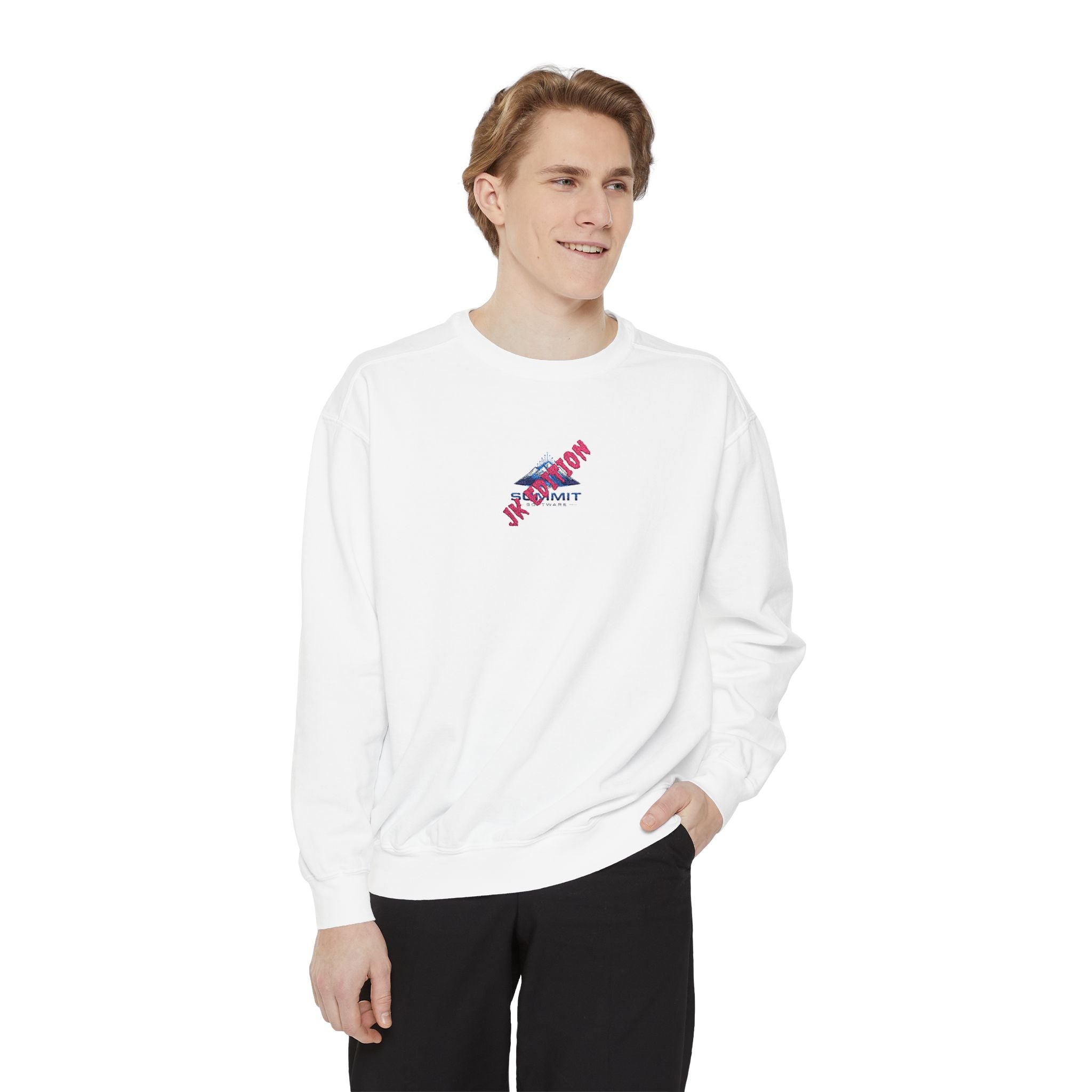 Vintage 'Vacation Vibes' Garment-Dyed Sweatshirt — Retro Travel Graphic Crewneck
