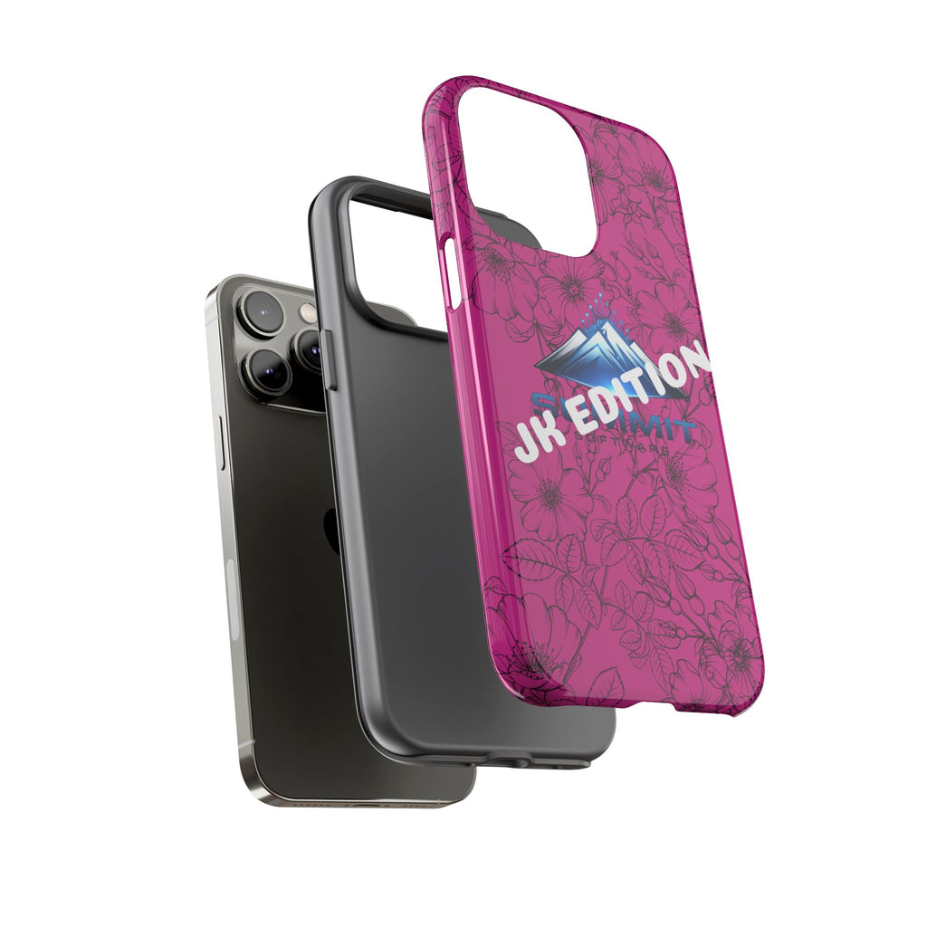 JK Edition Floral Mountain Tough Phone Case — Pink Protective Cover