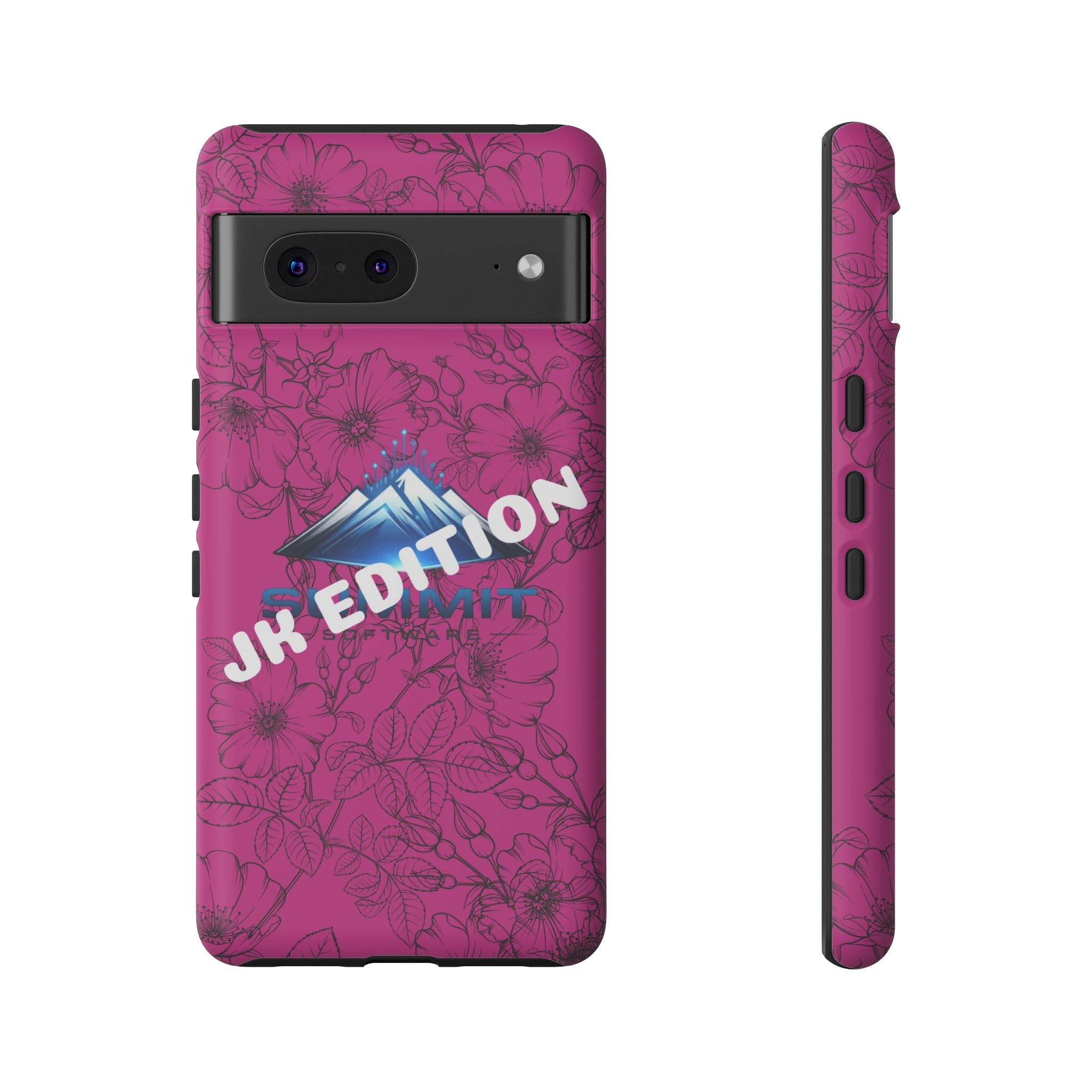 JK Edition Floral Mountain Tough Phone Case — Pink Protective Cover