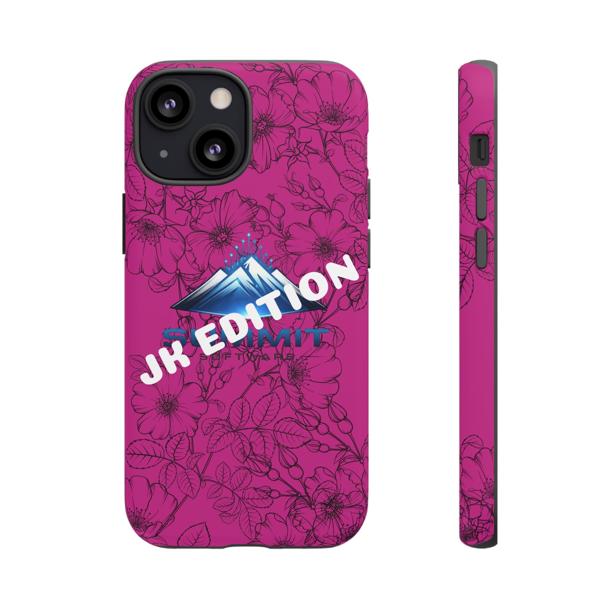 JK Edition Floral Mountain Tough Phone Case — Pink Protective Cover