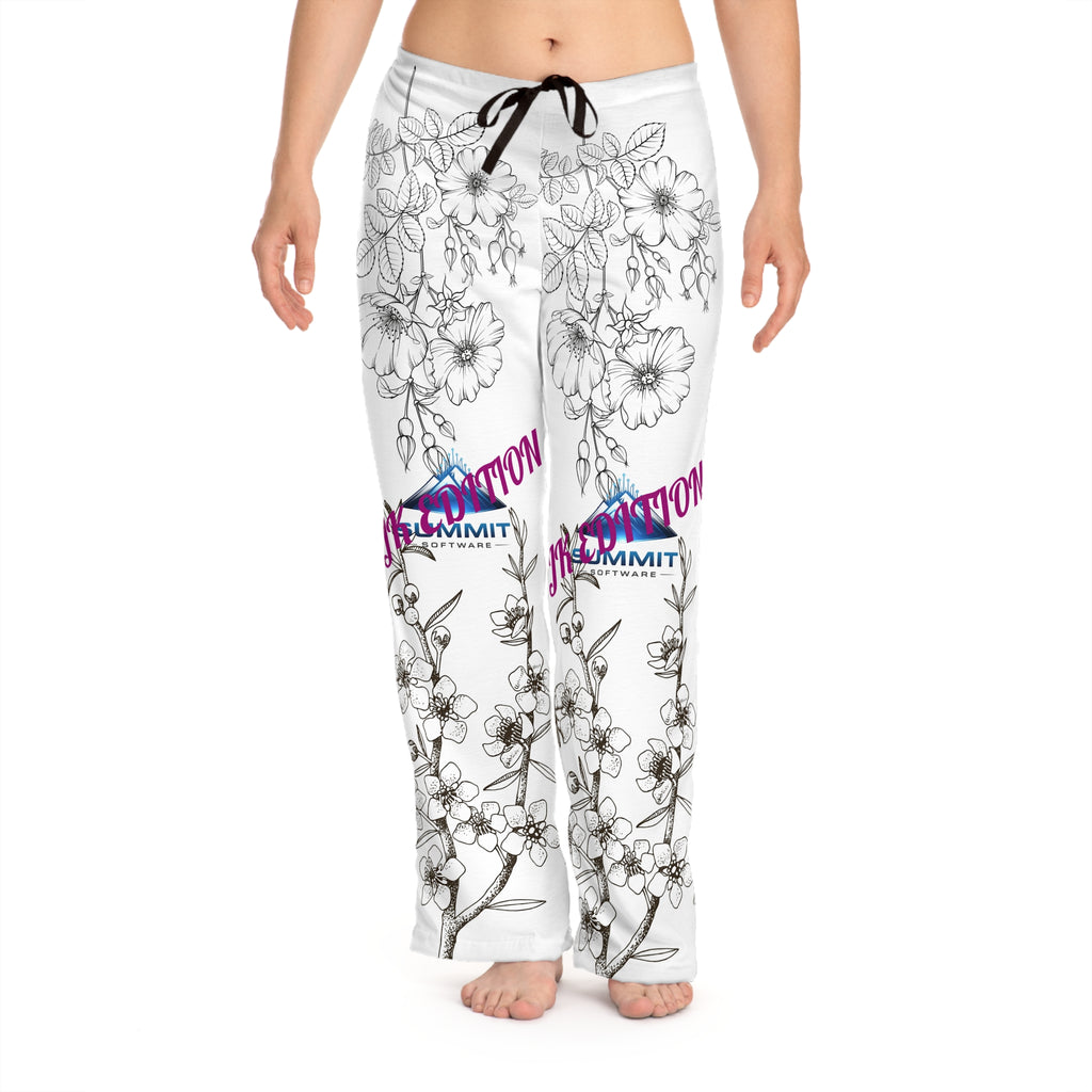 Floral Lounge Pajama Pants — JR Edition Printed Women’s Sleep Bottoms