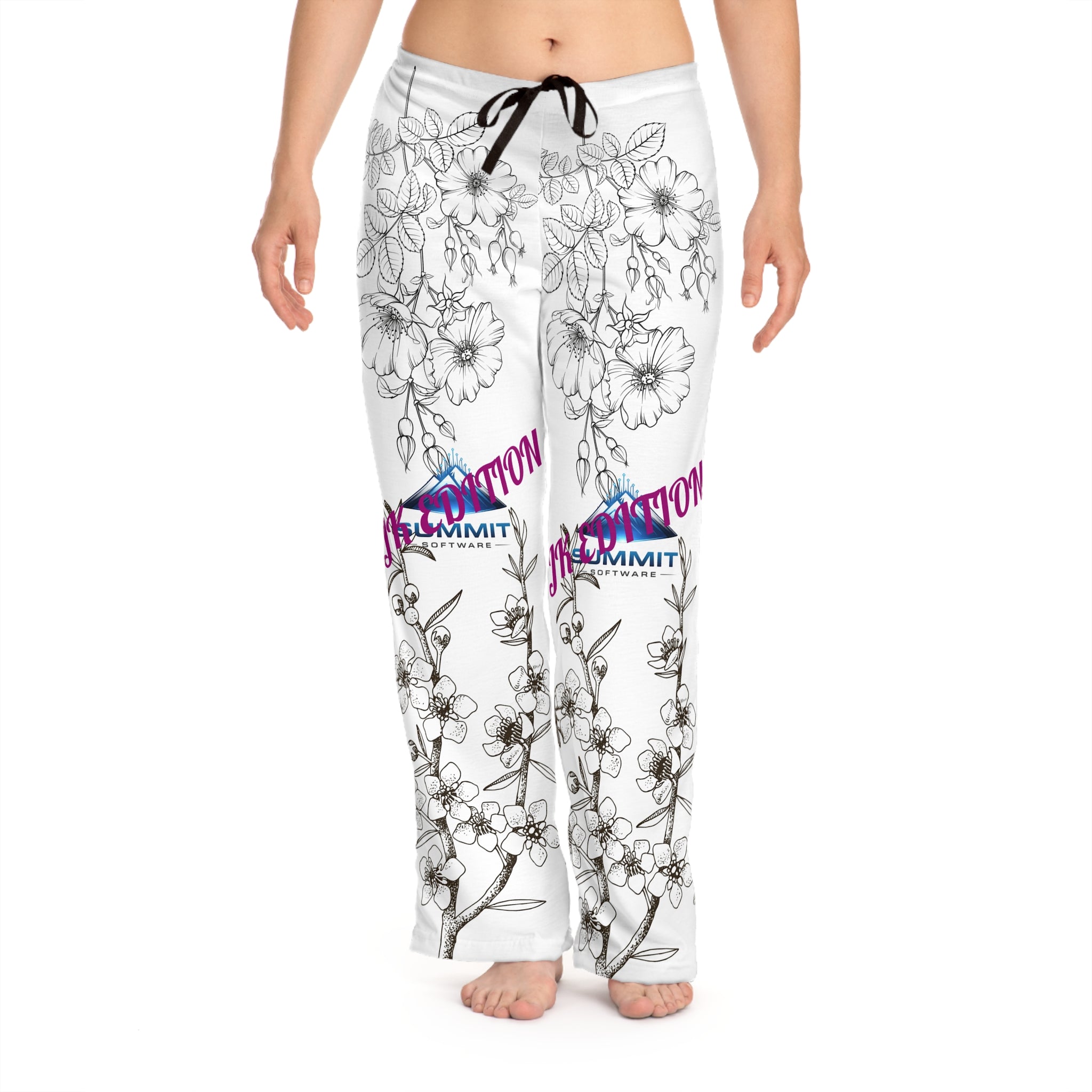 Floral Lounge Pajama Pants — JR Edition Printed Women’s Sleep Bottoms
