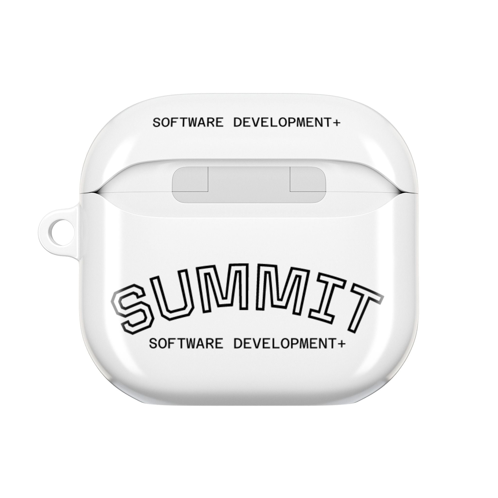 Summit Software AirPod Case — Branded Mountain Logo & 'Summit' Text Design