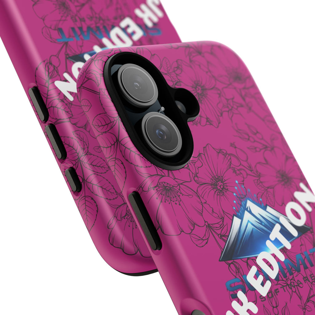JK Edition Floral Mountain Tough Phone Case — Pink Protective Cover