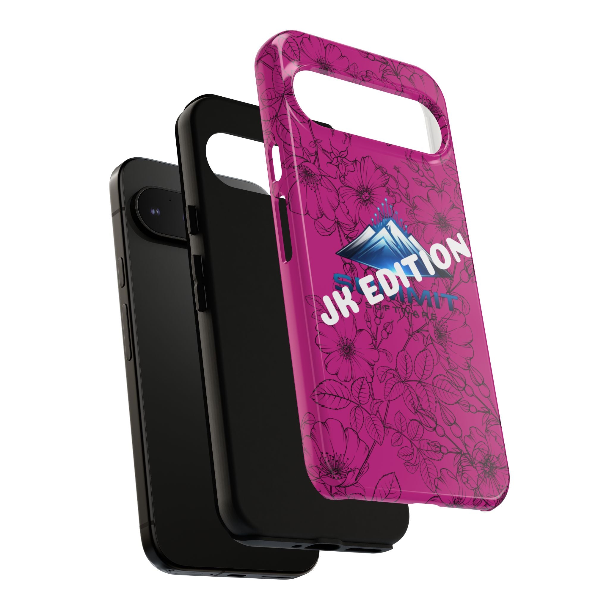 JK Edition Floral Mountain Tough Phone Case — Pink Protective Cover