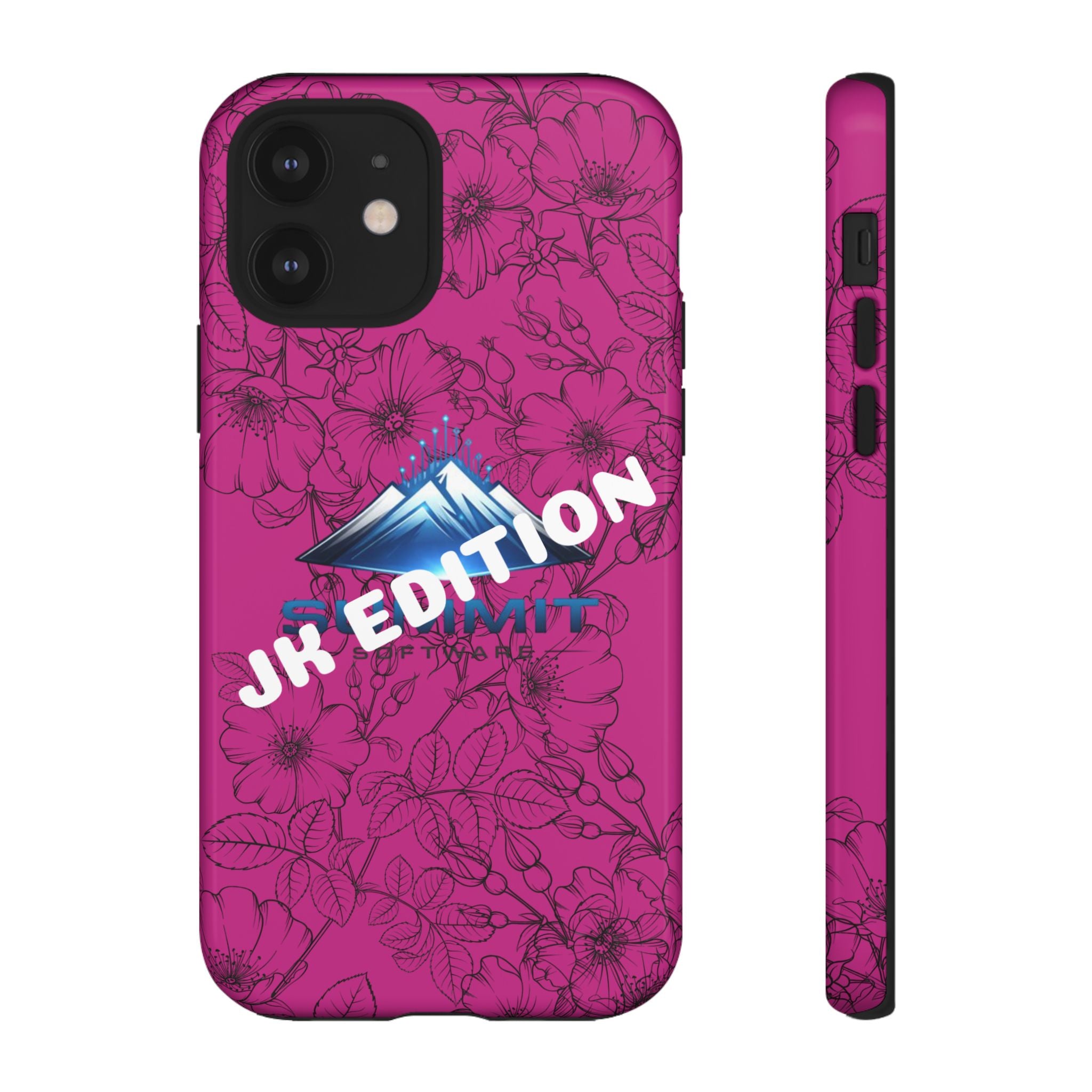 JK Edition Floral Mountain Tough Phone Case — Pink Protective Cover