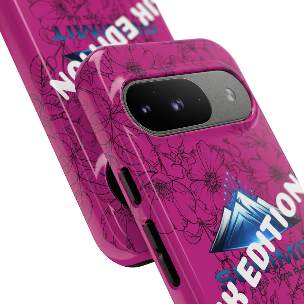 JK Edition Floral Mountain Tough Phone Case — Pink Protective Cover
