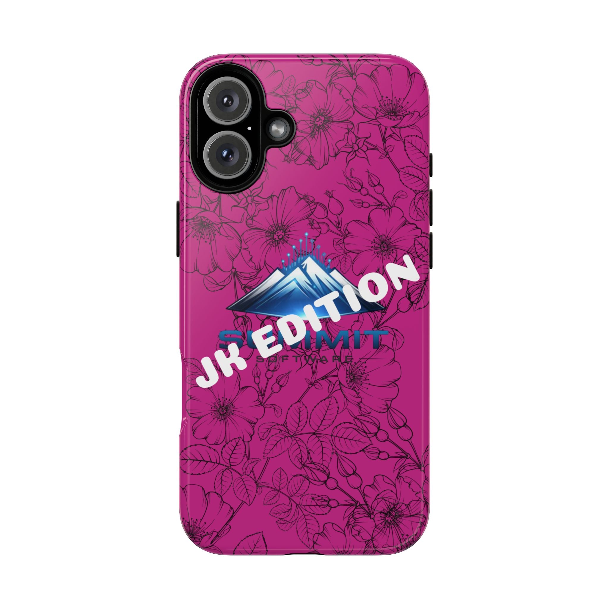 JK Edition Floral Mountain Tough Phone Case — Pink Protective Cover