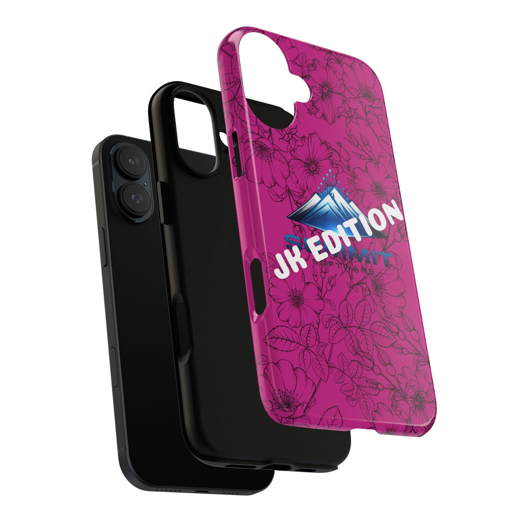 JK Edition Floral Mountain Tough Phone Case — Pink Protective Cover