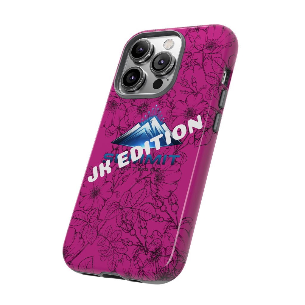 JK Edition Floral Mountain Tough Phone Case — Pink Protective Cover