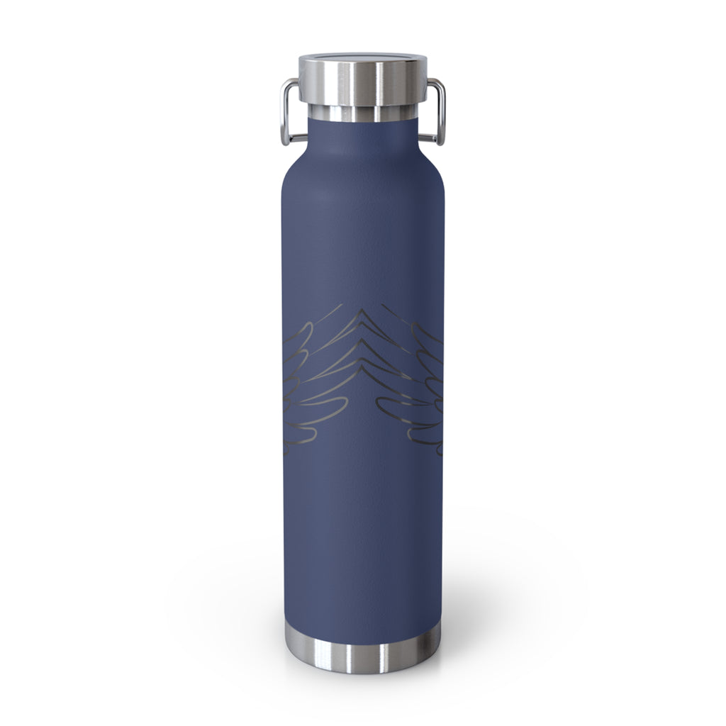 Summit Wings 22oz Copper Vacuum Insulated Bottle — Stainless Lid, Keeps Drinks Hot/Cold