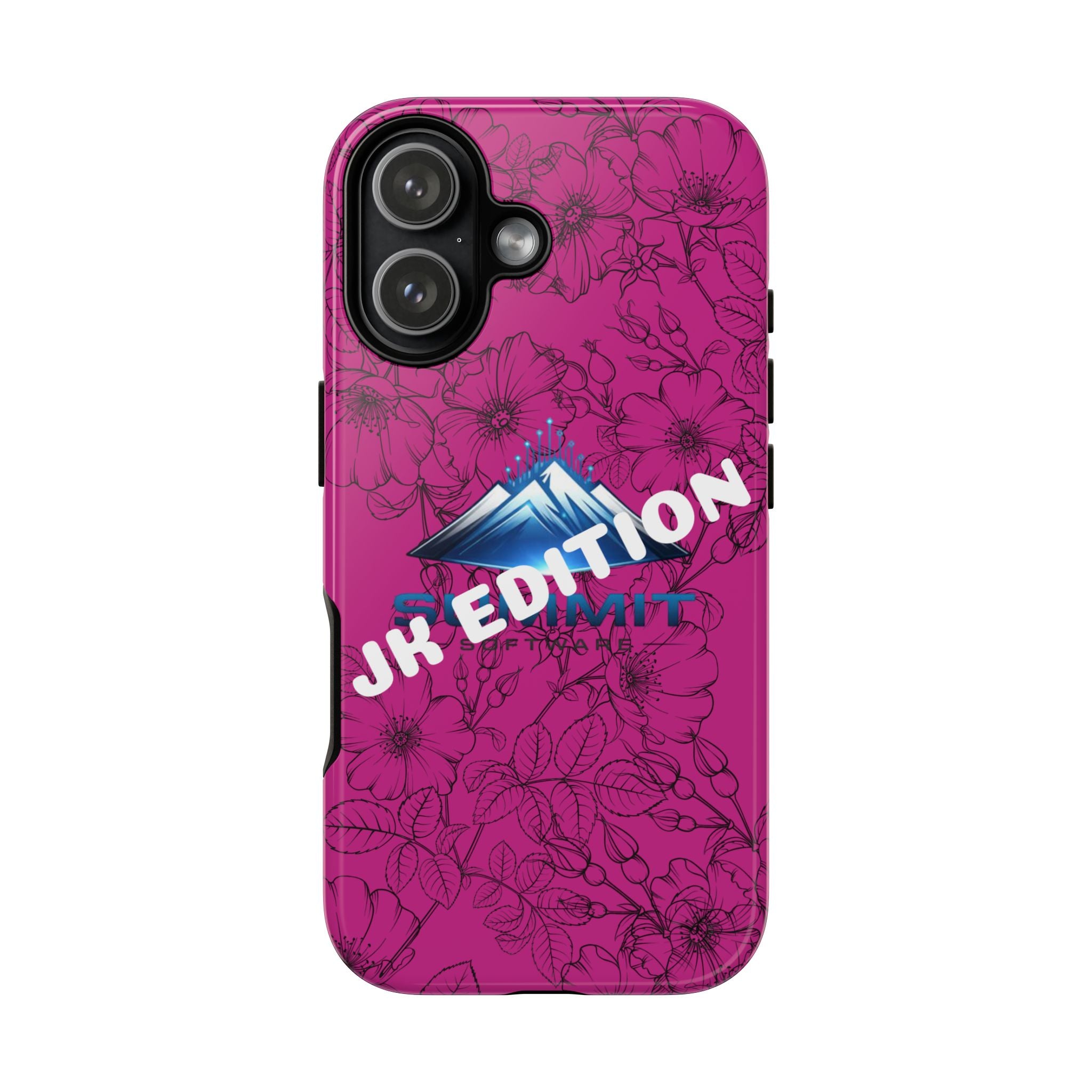 JK Edition Floral Mountain Tough Phone Case — Pink Protective Cover