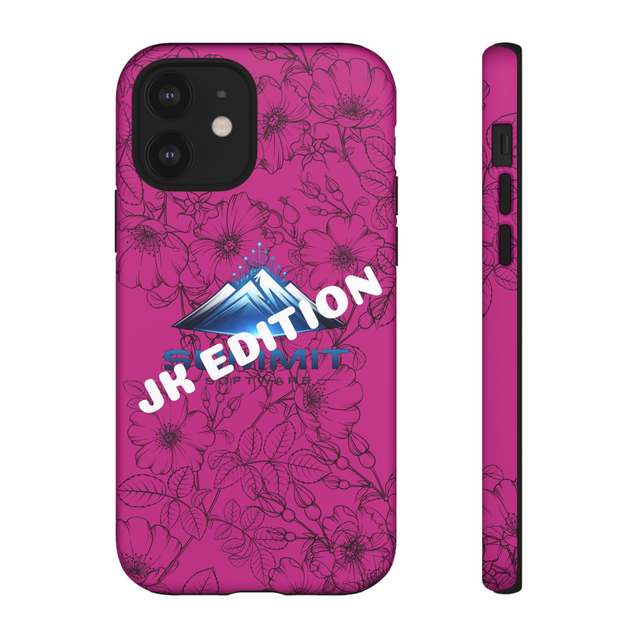 JK Edition Floral Mountain Tough Phone Case — Pink Protective Cover