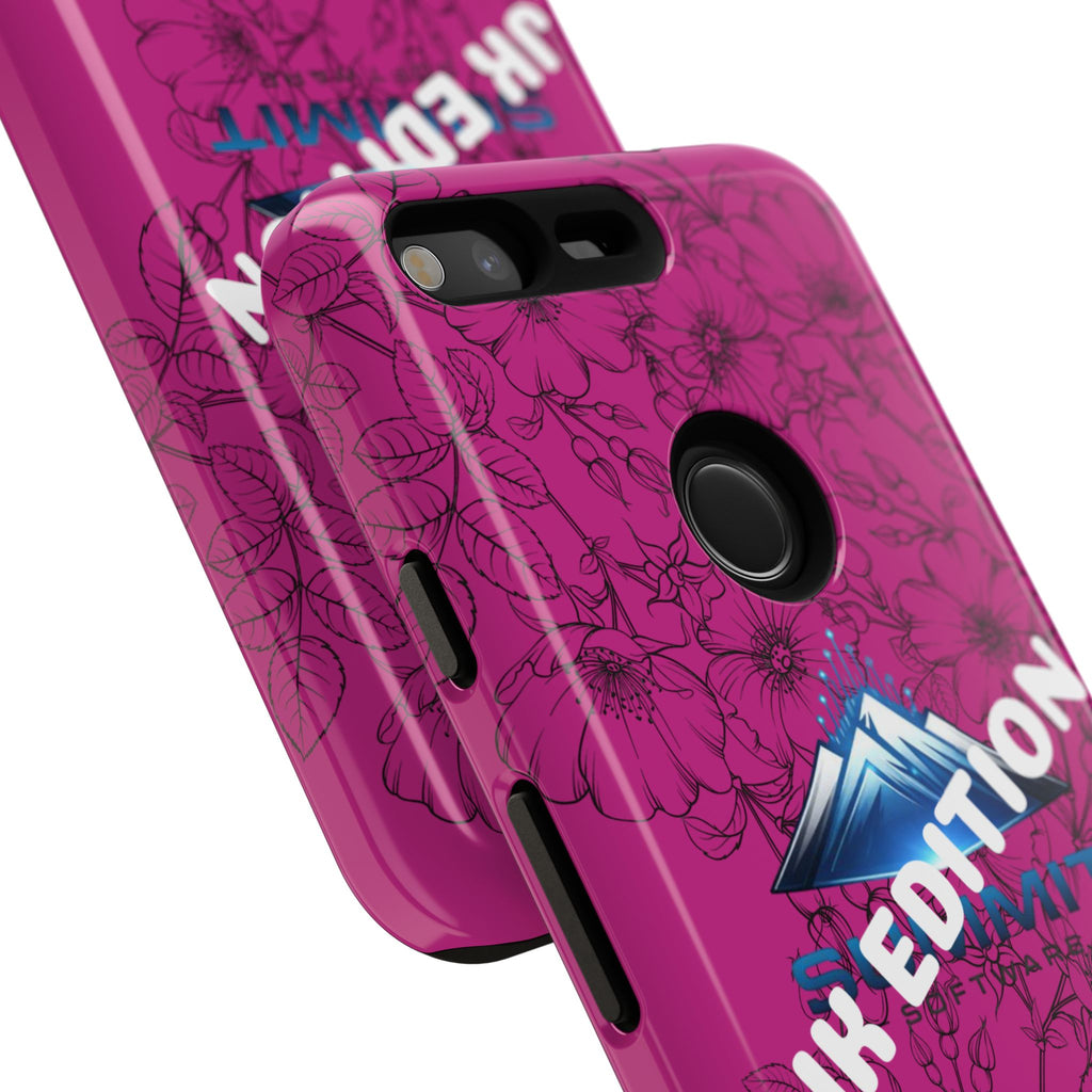 JK Edition Floral Mountain Tough Phone Case — Pink Protective Cover
