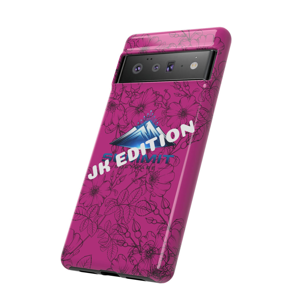 JK Edition Floral Mountain Tough Phone Case — Pink Protective Cover