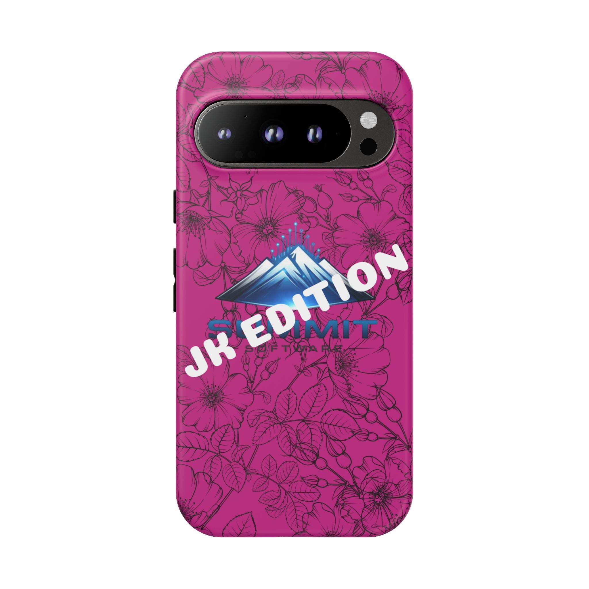 JK Edition Floral Mountain Tough Phone Case — Pink Protective Cover