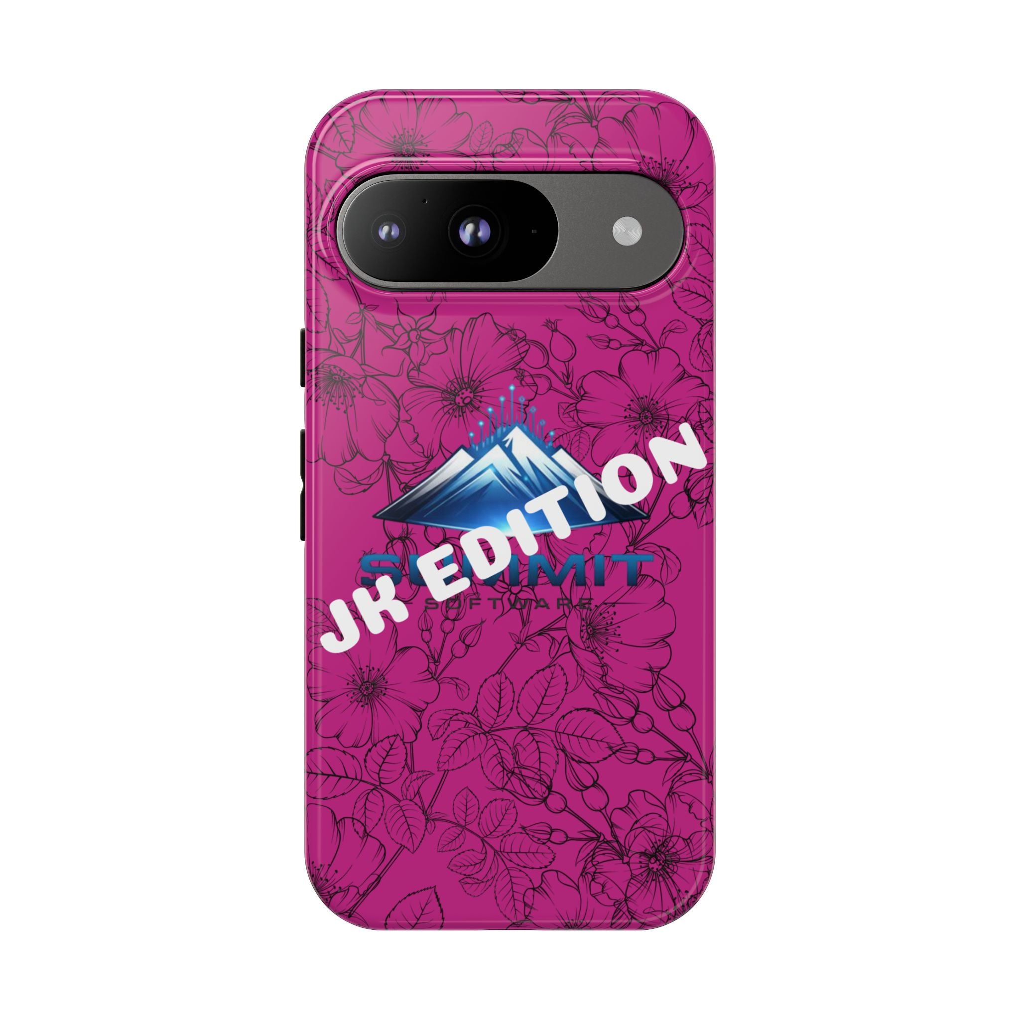 JK Edition Floral Mountain Tough Phone Case — Pink Protective Cover