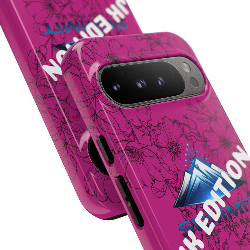 JK Edition Floral Mountain Tough Phone Case — Pink Protective Cover