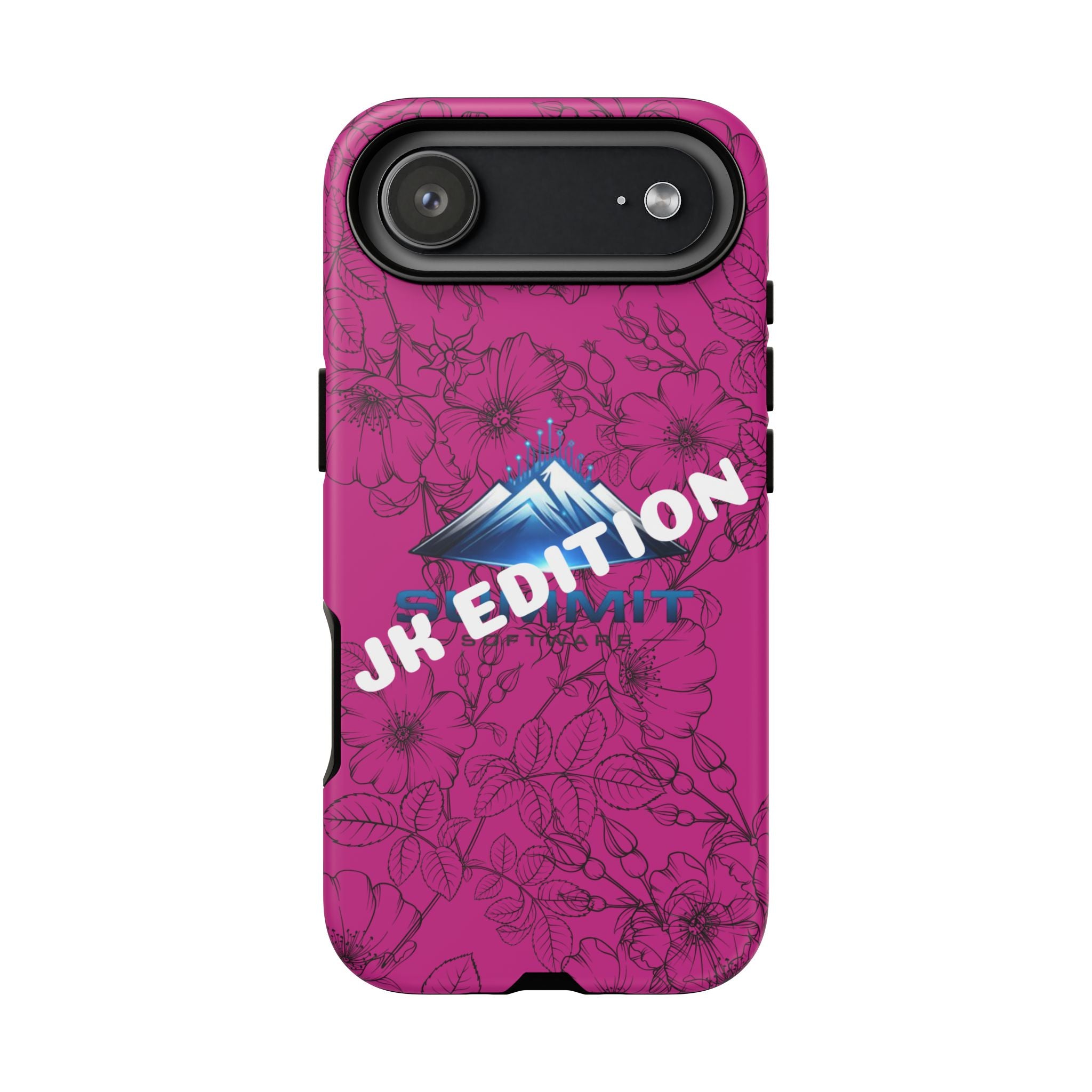 JK Edition Floral Mountain Tough Phone Case — Pink Protective Cover