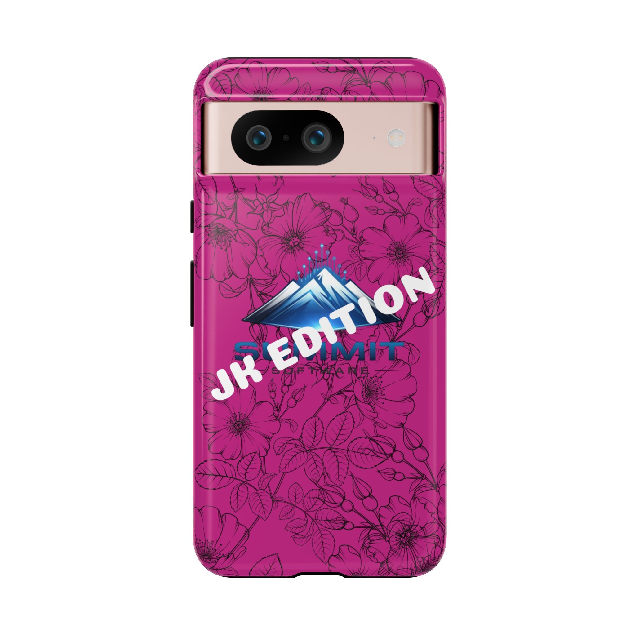 JK Edition Floral Mountain Tough Phone Case — Pink Protective Cover