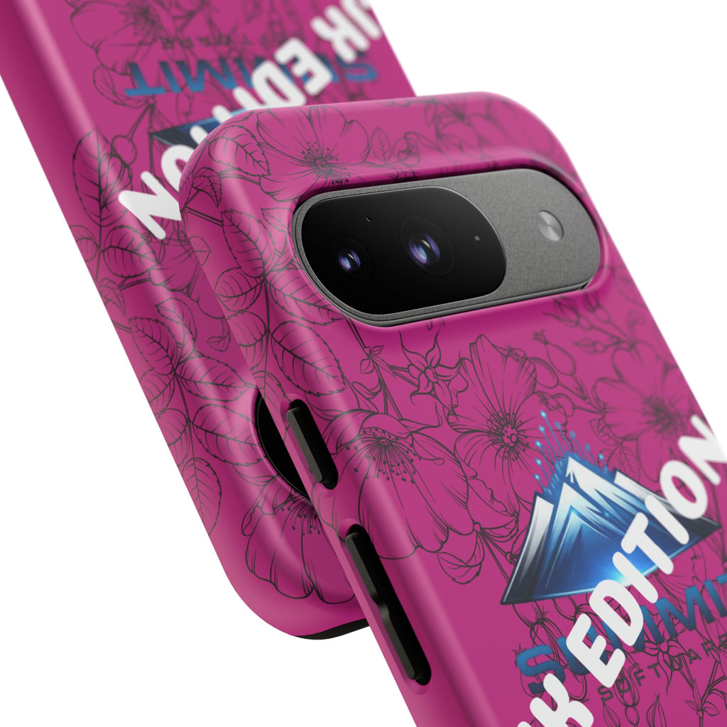 JK Edition Floral Mountain Tough Phone Case — Pink Protective Cover