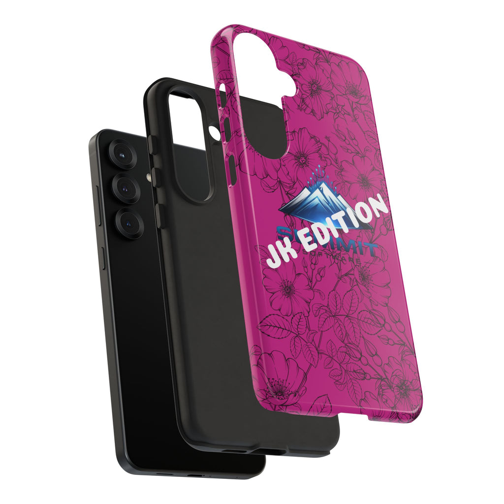 JK Edition Floral Mountain Tough Phone Case — Pink Protective Cover