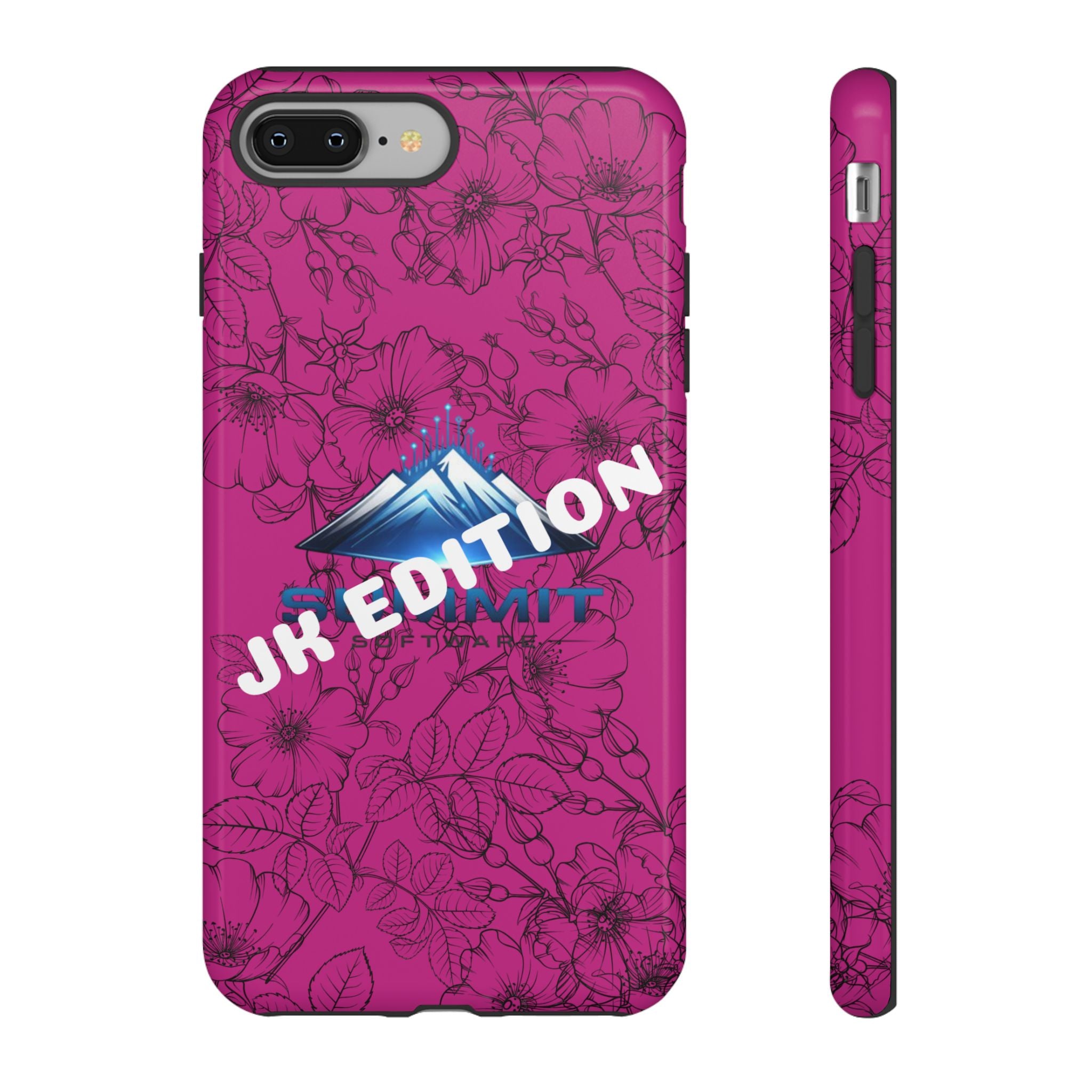 JK Edition Floral Mountain Tough Phone Case — Pink Protective Cover