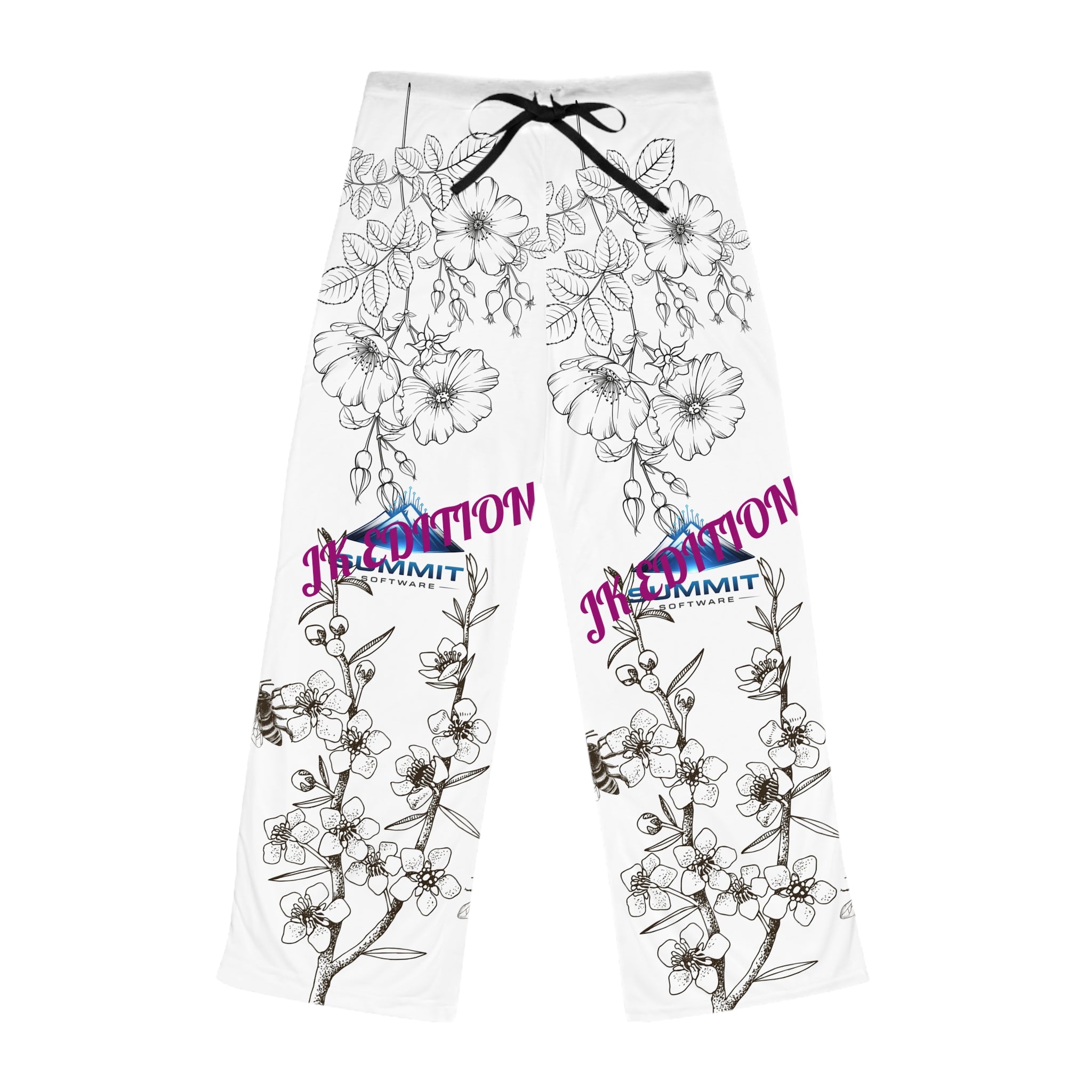 Floral Lounge Pajama Pants — JR Edition Printed Women’s Sleep Bottoms