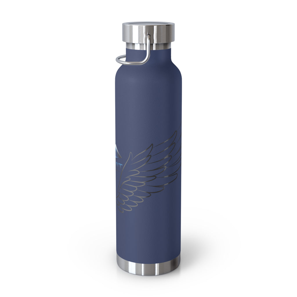 Summit Wings 22oz Copper Vacuum Insulated Bottle — Stainless Lid, Keeps Drinks Hot/Cold
