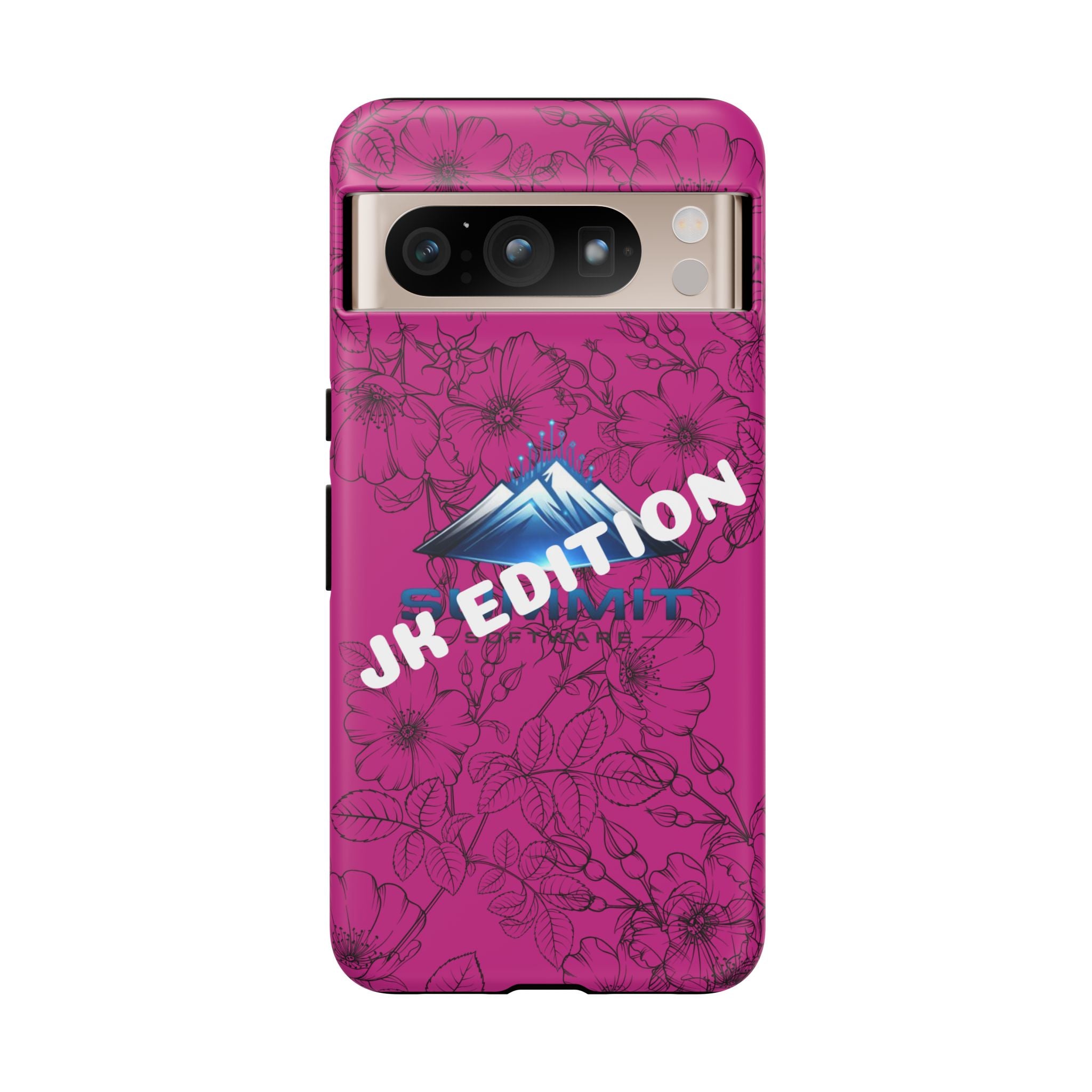 JK Edition Floral Mountain Tough Phone Case — Pink Protective Cover