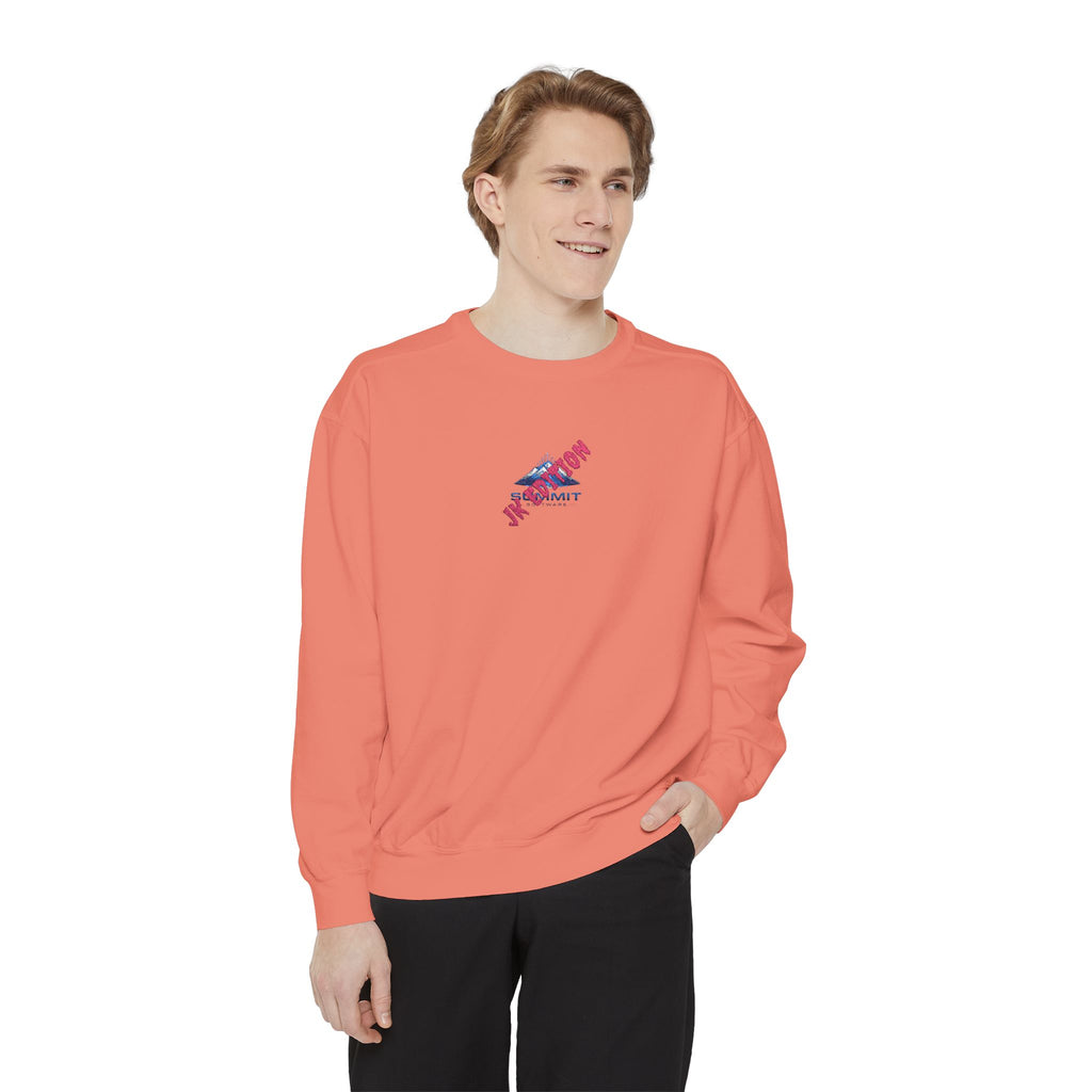 Vintage 'Vacation Vibes' Garment-Dyed Sweatshirt — Retro Travel Graphic Crewneck
