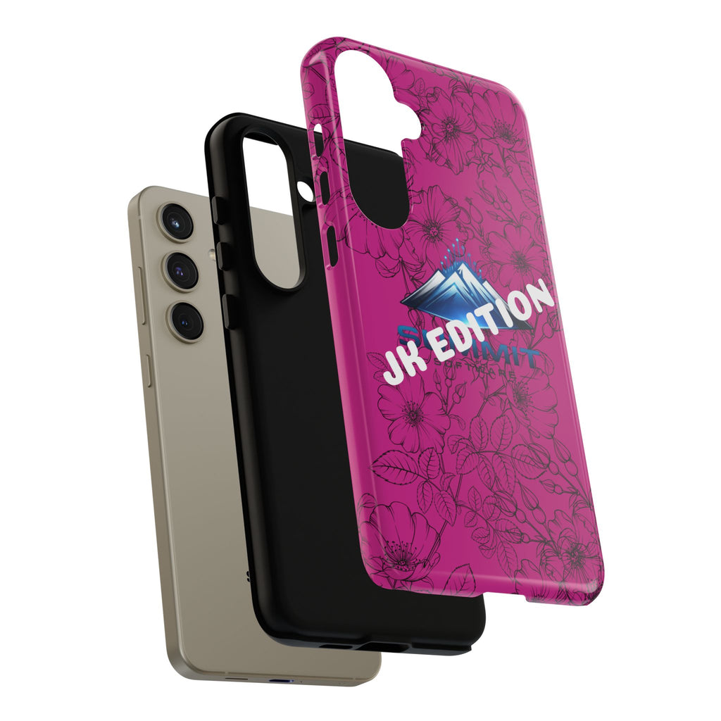 JK Edition Floral Mountain Tough Phone Case — Pink Protective Cover