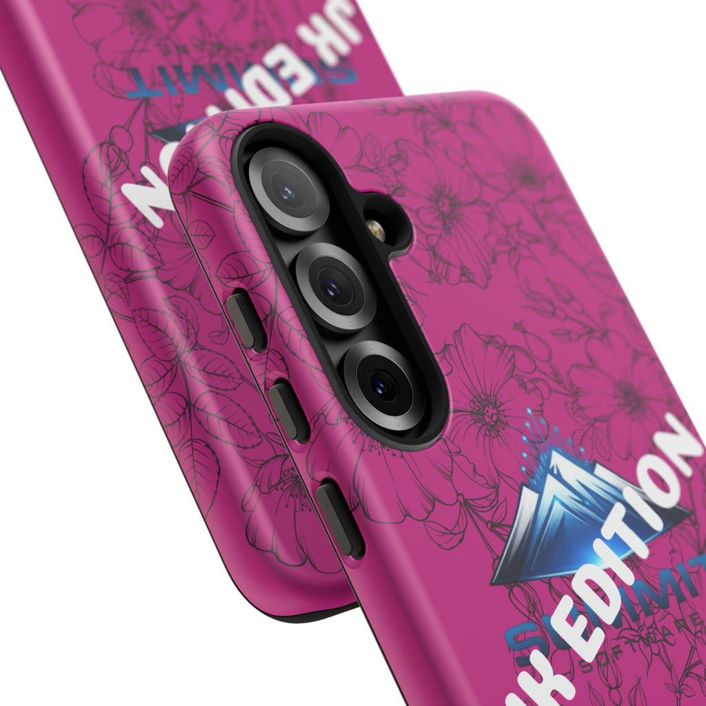 JK Edition Floral Mountain Tough Phone Case — Pink Protective Cover