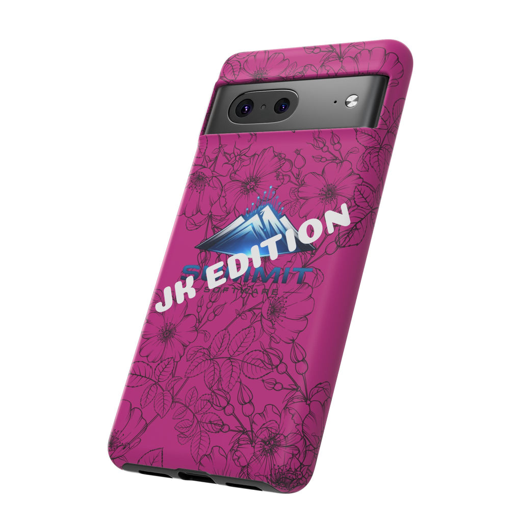 JK Edition Floral Mountain Tough Phone Case — Pink Protective Cover