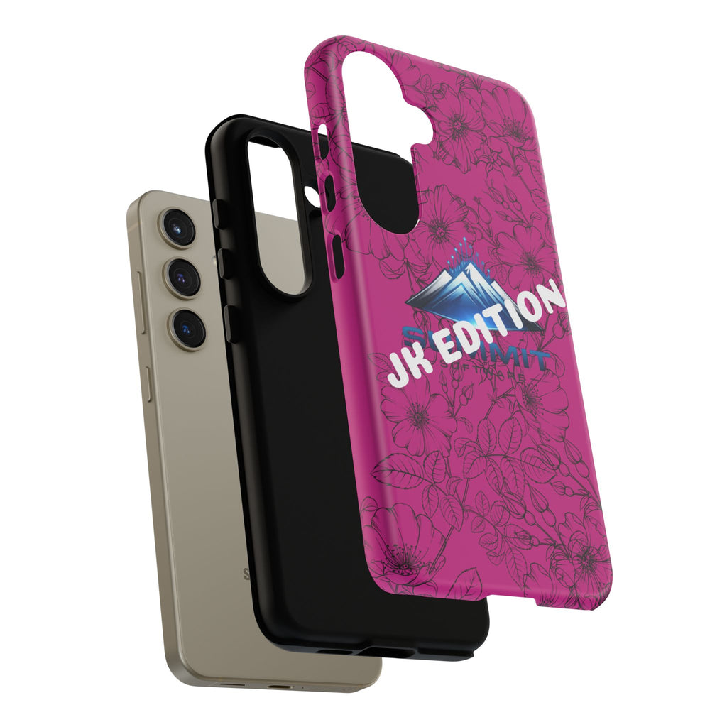 JK Edition Floral Mountain Tough Phone Case — Pink Protective Cover