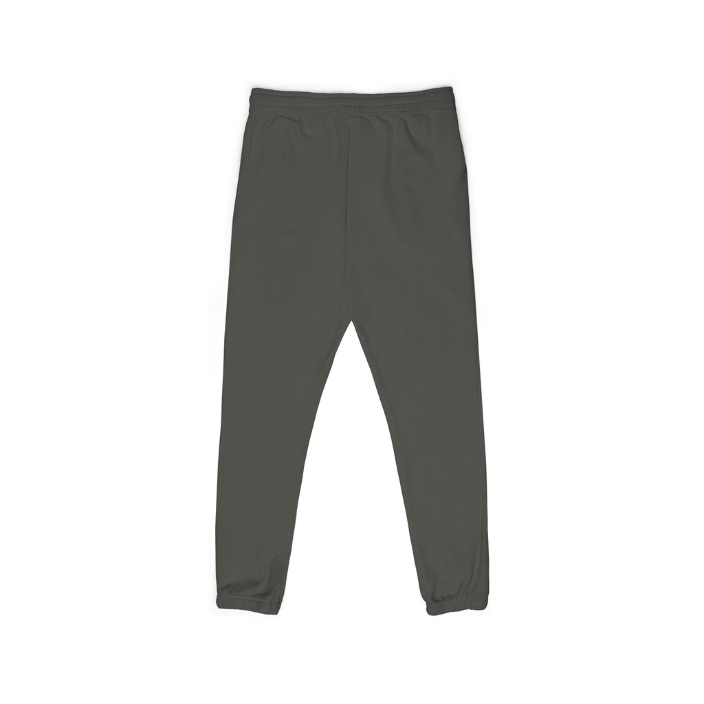 Charcoal 'SUNDAY' Vertical Script Sweatpants — Garment-Dyed Fleece Joggers