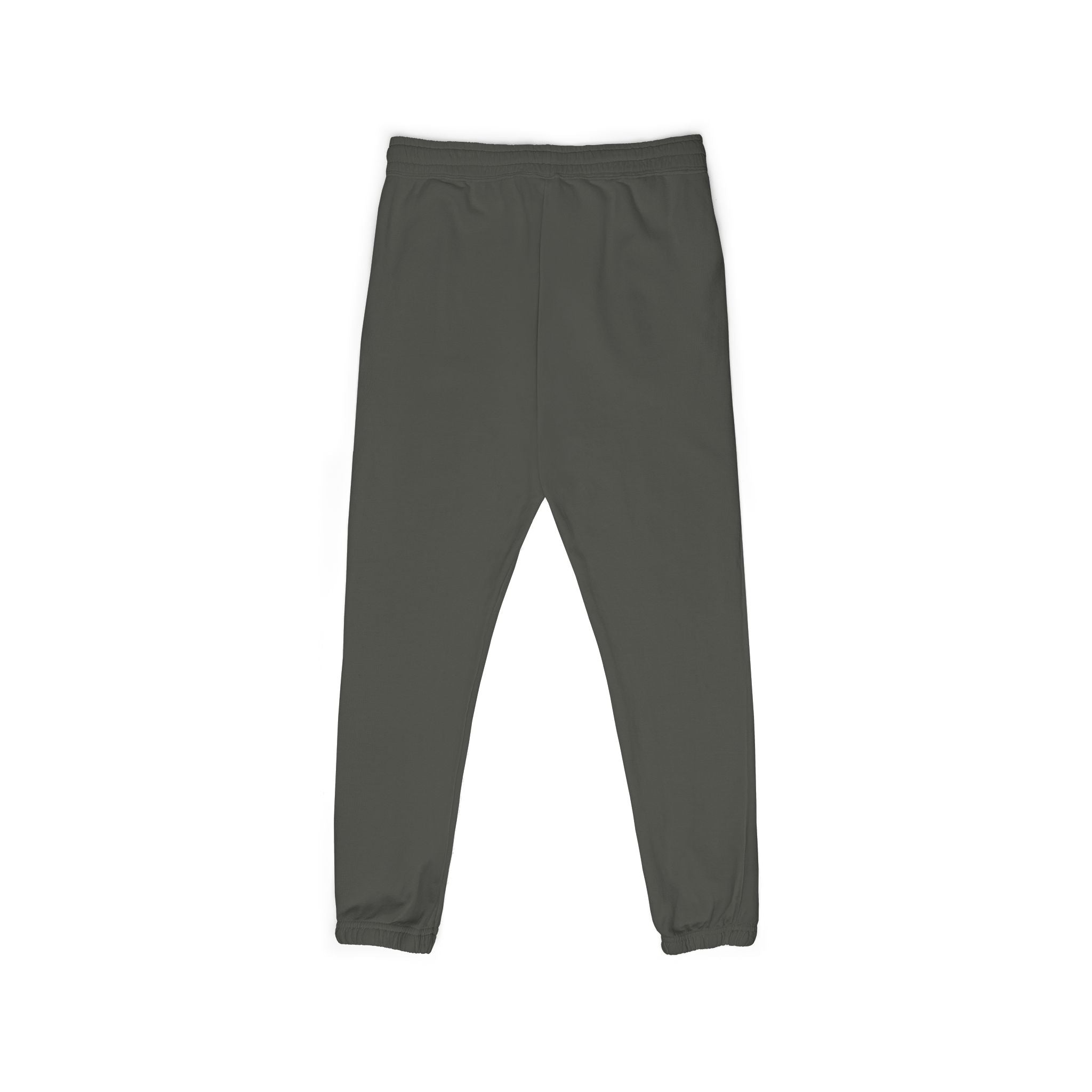 Charcoal 'SUNDAY' Vertical Script Sweatpants — Garment-Dyed Fleece Joggers