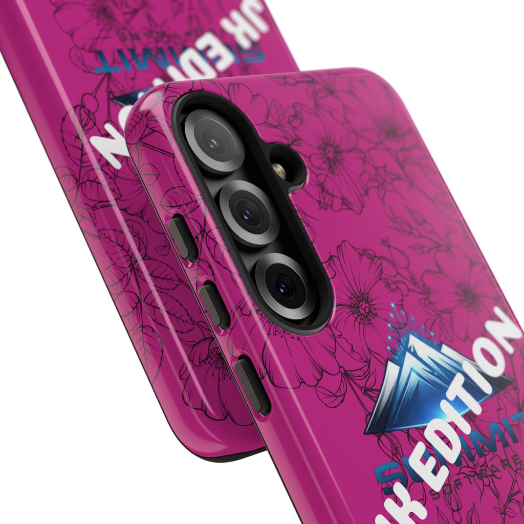 JK Edition Floral Mountain Tough Phone Case — Pink Protective Cover