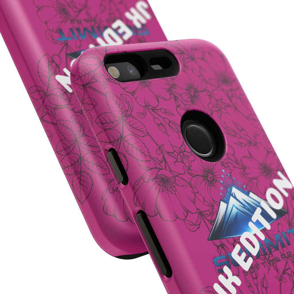 JK Edition Floral Mountain Tough Phone Case — Pink Protective Cover